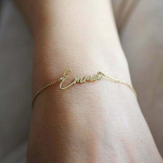 PERSONALIZED NAME BRACELET IN CURLICUE